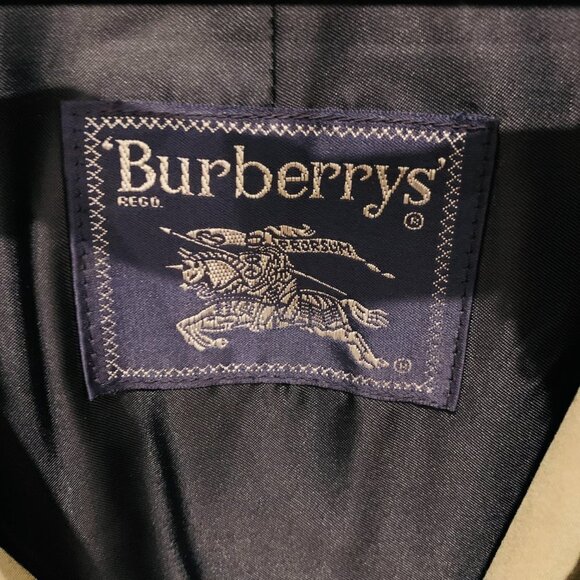 BURBERRYS VINTAGE Men's 40 Long Trench Coat WOOL lining NOVA check - Picture 3 of 16